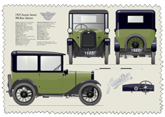 Austin Seven RB Box Saloon 1927 Glass Cleaning Cloth
